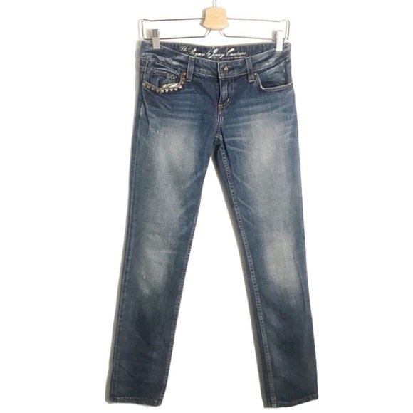 JUICY COUTURE Studded Straight Jeans - Picture 1 of 7